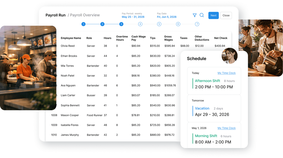Restaurant Payroll & Workforce Management Software | Worklio
