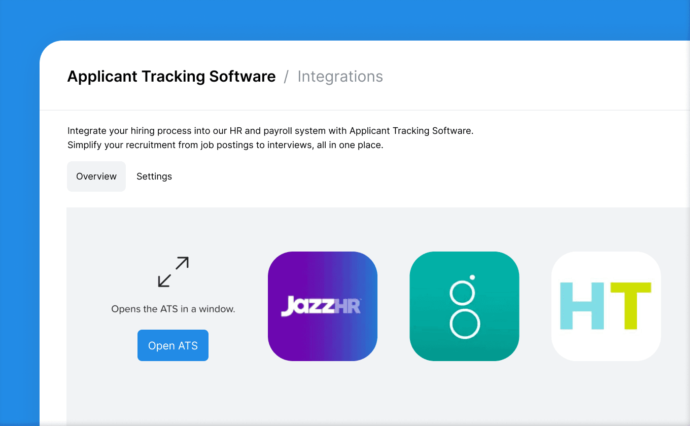 Applicant tracking and hiring pipeline interface