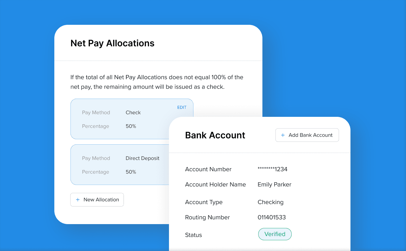 Net pay allocation and payment preference interface