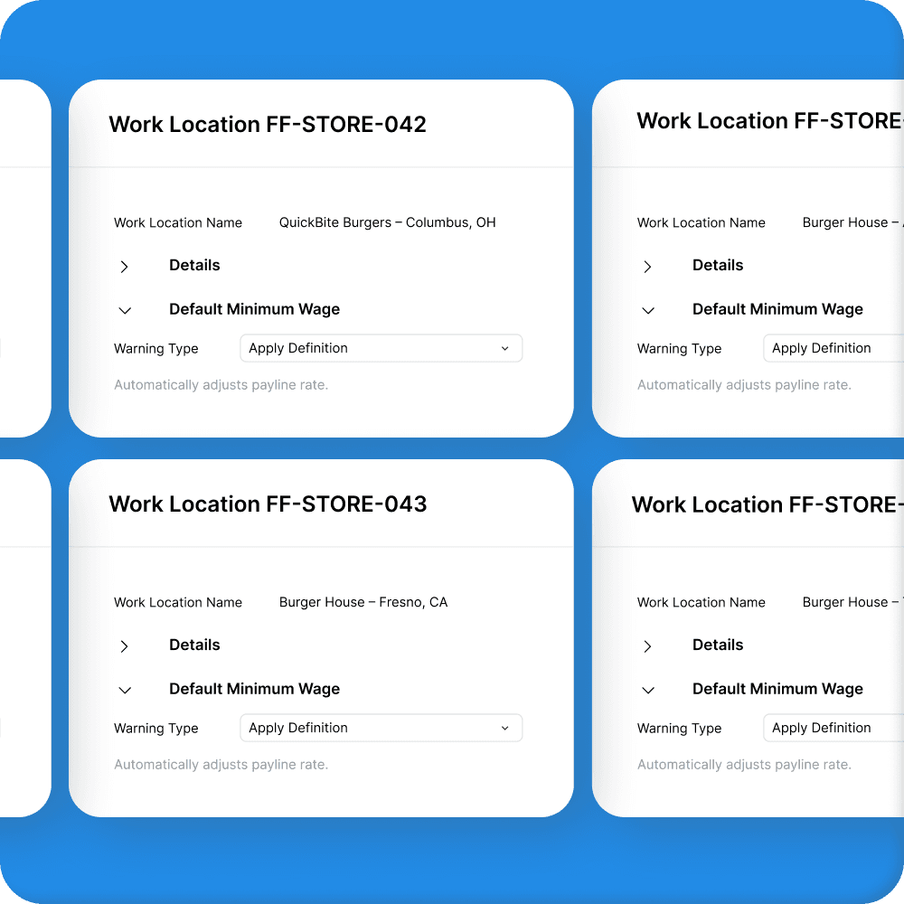Run multi-location payroll with location-level controls